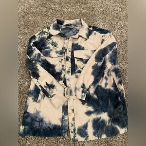 Boutique tie dye shacket jacket western trendy